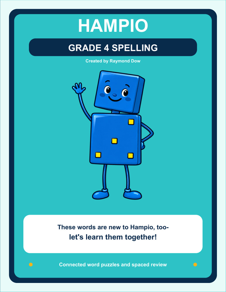 Cover of Hampio Grade 4 Spelling